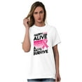 thumbnail image 3 of Happy Alive Built To Survive Warrior Women's Graphic T Shirt Tees Brisco Brands M, 3 of 6