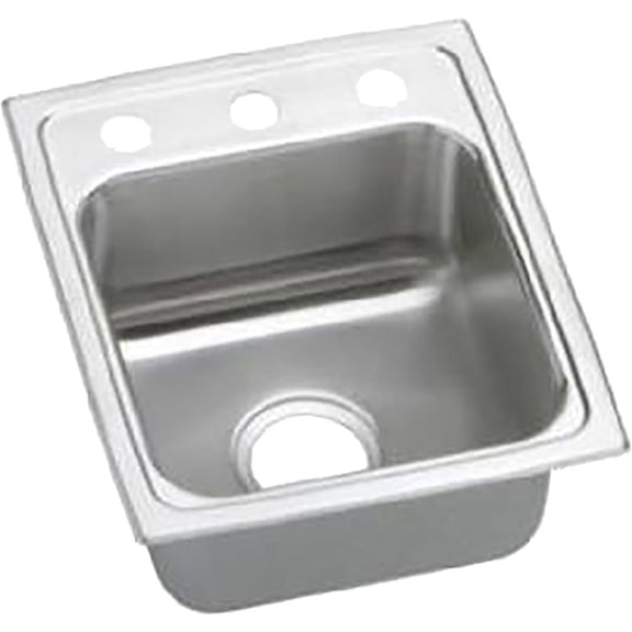 Elkay LRADQ1517653 Gourmet Stainless Steel Single Bowl Sink