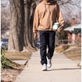 thumbnail image 5 of WHITEDUCK Mens Jogger Pants - Hiking Cargo Pants with Pockets Cotton Fashion Sports Sweatpants Trousers- Black, 5 of 6