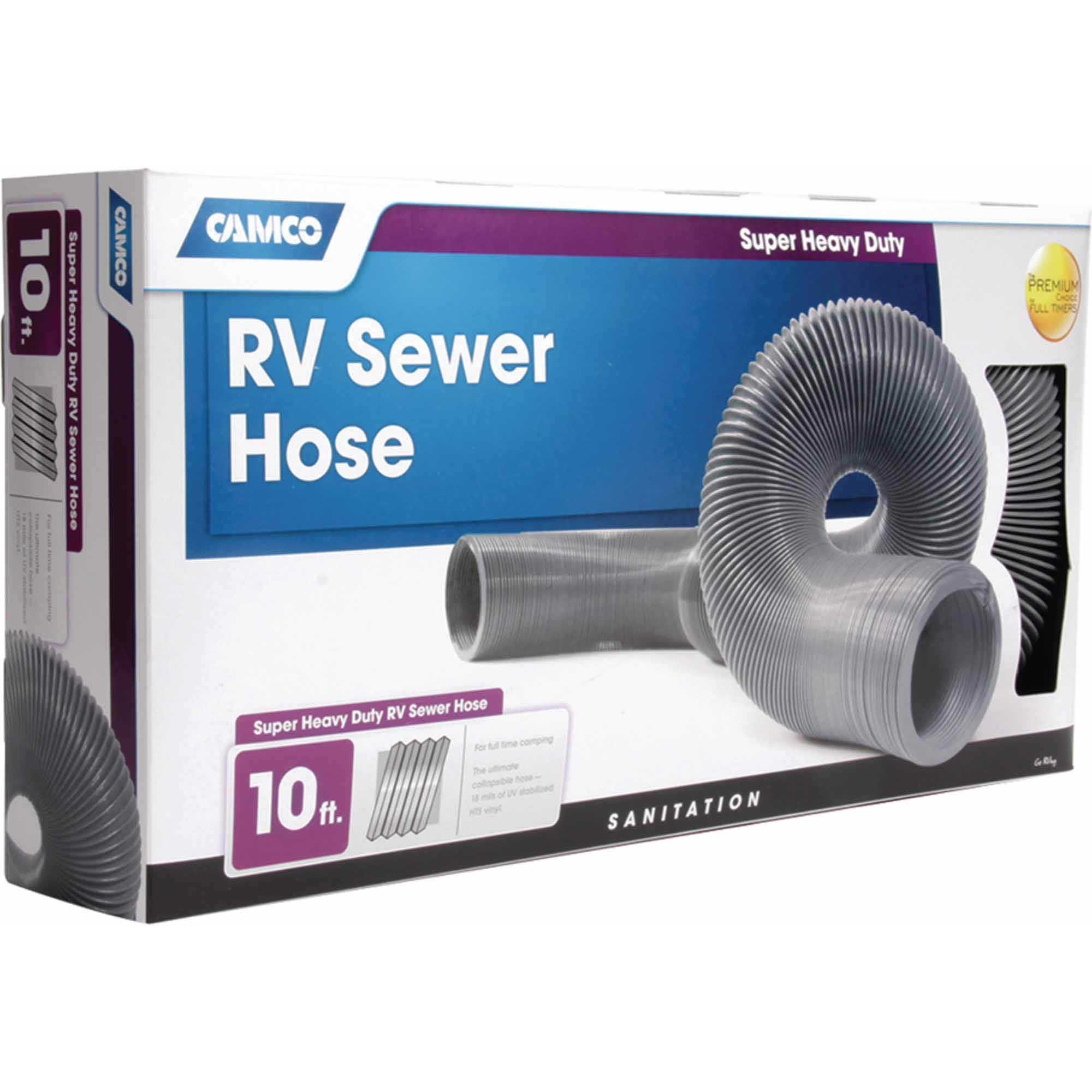 Camco 39641 Super Heavy Duty RV Sewer Hose, 10'