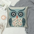 thumbnail image 2 of ARISTURING  Watercolor Green Owl Spring Summer Fall Y'all Autumn Home Sofa Chair Bed Decoration Lumbar Pillowcase Decorative Throw Pillow Cover Case, 2 of 5