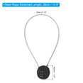 thumbnail image 2 of Unique Bargains Small Combination Lock 3 Digits Luggage Padlock for Gym Locker Black, 2 of 6