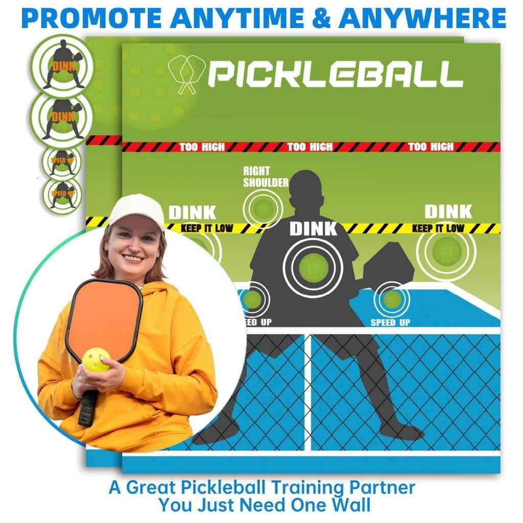 Yihuala Pickleballs Practice Board Pickleballs Rebounder Trainings Aid Practice Pad for Indoor Outdoor Homes Gym
