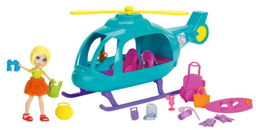 polly pocket helicopter car