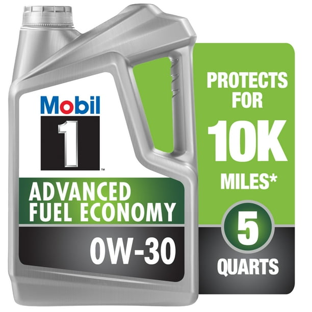 Mobil 1 Advanced Fuel Economy Full Synthetic Motor Oil 0W-30, 5