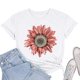 thumbnail image 1 of Puntoco Mujeres Moda Impresión O-Cuello Camiseta Corta Blusa Suelta Top Camisa Puntoco Puntoco-5880, 1 of 4
