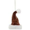 thumbnail image 2 of Northlight Sequined Santa Hat with Plush Trim Christmas Ornament - 8.5" - Red, 2 of 7