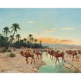 thumbnail image 3 of Paul Jean Baptiste Lazerges 18x15 Black Modern Framed Museum Art Print Titled - The Caravan (1898), 3 of 5