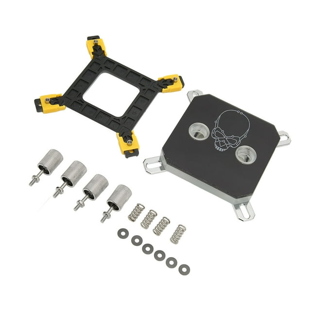 Bloque de agua para CPU Ticfox rosca G1/4 galvanoplastia acrílica de cobre Bloque de refrigeración de CPU para computadora