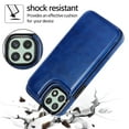 thumbnail image 2 of Wallet Case for Samsung Galaxy A42 5G with Card Holder, Back Folio Flip Premium PU Leather Kickstand Card Slots Case, Double Strong Magnetic Clasp Durable Shockproof Phone Case,Darkblue, 2 of 8