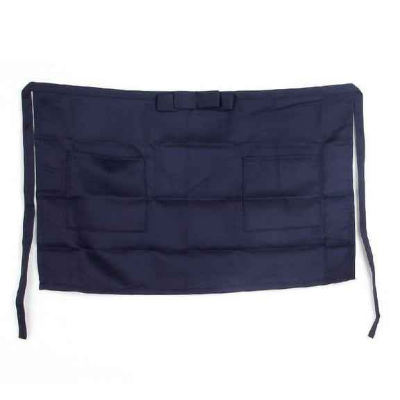 Waist Apron Water Oil Stain Resistant Waiter Server Waist Aprons with Pocket for Women Working Restaurant Serve