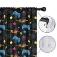 thumbnail image 4 of Blackout Kids Curtains,Game Controller Black Pattern Children's Insulated Curtains Set Of 2,Bedroom Essentials,Toddler Room Decor 42"x54", 4 of 5