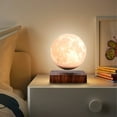 thumbnail image 2 of Levitating Moon Lamp with Non-Slip Mat, 3D Printing Magnetic Floating Light, LED 3 Light Colors, Spinning Moon Night Light for Home, Bedroom, Office Decor & Lighting, 2 of 10