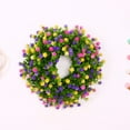 thumbnail image 2 of Artificial Daisy Wreath - 18 Inches Eucalyptus Wreath with Colorful Mixed Flower Wreath Farmhouse Spring Summer Wreath for Front Door Wall Decor, 2 of 9