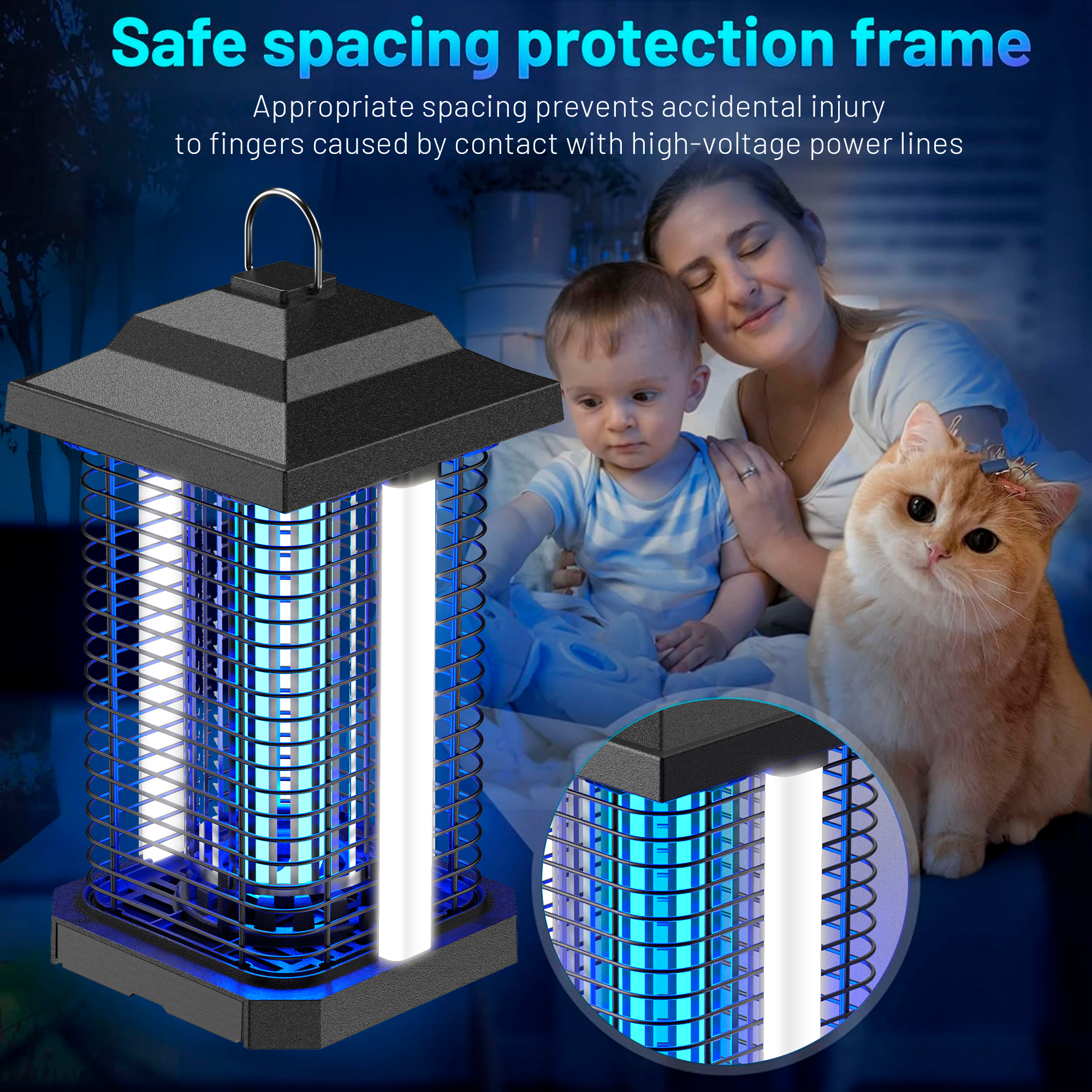 HeartGoods Electric Bug Zapper, 15W, 4200V, Half-Acre Coverage photo 3