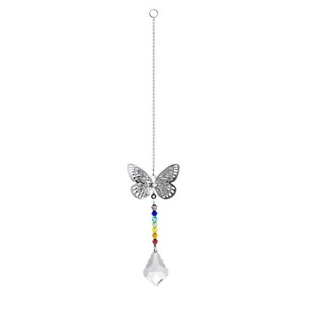 

Jygee Chandelier Crystal Ball Beads Home Windows Decor Hanging Suncatcher Wedding Decoration Favors 50mm leaf+3layer butterfly