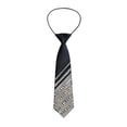 thumbnail image 2 of Pearl Rhinestone Chain Necktie, Sparkling Crystal Beaded Unisex Accessory, Adjustable Length Rust Proof Chain Tie, Elegant Luxury Formal Jewelry for Wedding Party Business Vintage Event Daily Wear, 2 of 6