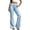 Light Blue, variant on HomeDM Women's Sweat Pants Flare Leg Sweatpants for Lounge Yoga Green Drawstring Elastic Workout Active Wear Bootcut Size L
