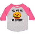 thumbnail image 3 of Inktastic You Had Me at Burger Boys or Girls Toddler T-Shirt, 3 of 5