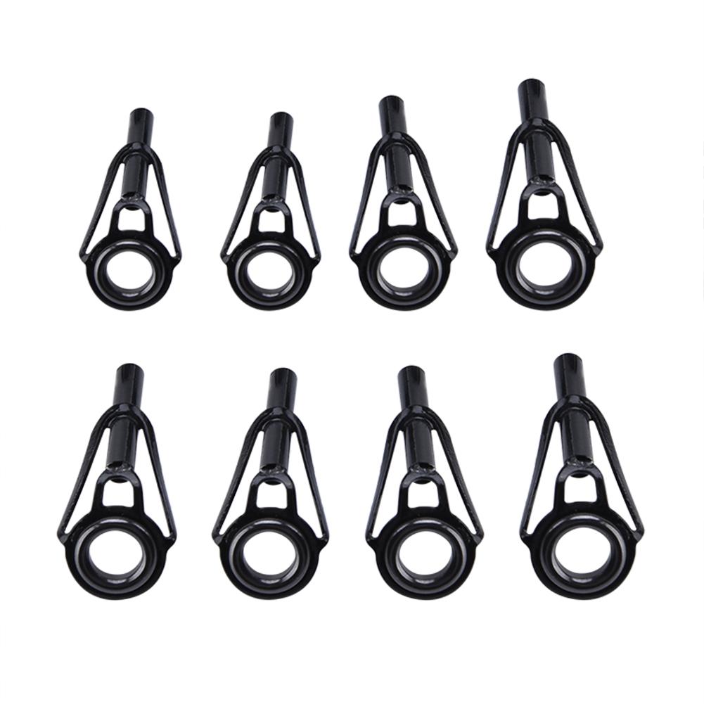 WALFRONT 80Pcs Ceramic & Stainless Steel Fishing Rod Part Tip Guides