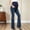 Dark Blue, variant on Women Maternity Denim Pants Over Belly Stretchy Bootcut Pregnancy Jeans Solid Casual Slim Long Trousers Light Blue XL