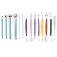 thumbnail image 2 of Kit para esculpir arcilla multicolor, 14 piezas para modelar figuras de animales livianas, incluye 10 herramientas coloridas y 4 agujas de acero, perfecto para esculturas de bricolaje, 217 g, 2 of 8