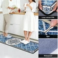 thumbnail image 3 of Kitchen Mats for Floor 2 Piece Set Non Slip Anti Fatigue Kitchen Rug Set Waterproof Cushioned Kitchen Rugs and Mats Comfort Standing Desk Mat for Office,Home,Laundry Room, 3 of 7
