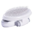 thumbnail image 4 of Pet Life ® 'Gyrater' Travel Self-Cleaning Swivel Grooming Slicker Pet Brush, 4 of 6