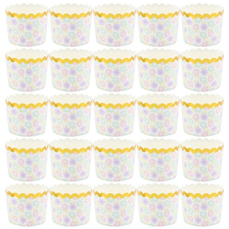 

50pcs Disposable Muffin Paper Cups Cupcake Dessert Cake Baking Cups Supply