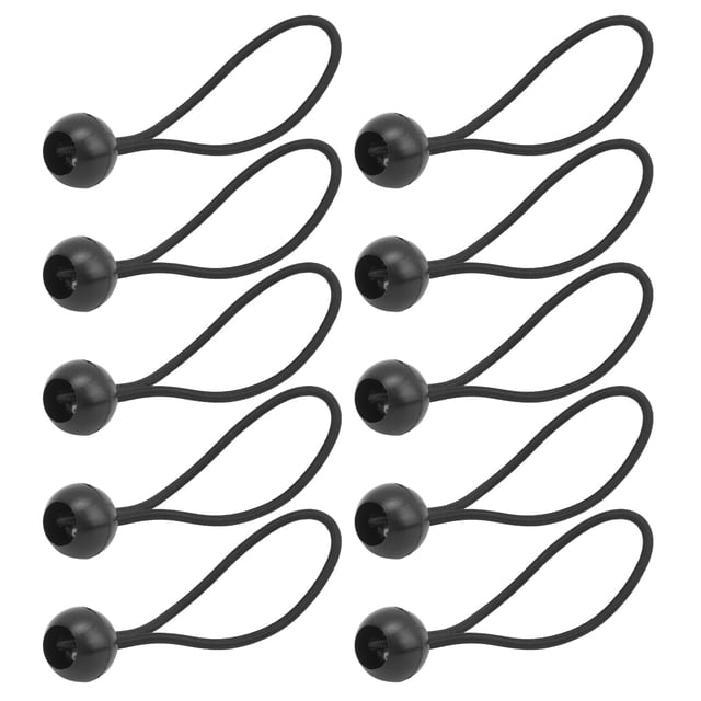 Ball Bungee Cords, Elastic Rope Ball For Tent Multi-purpose For Canopy For Tent Black,Black And White