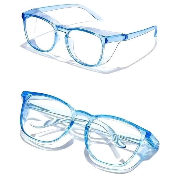 Safety Glasses Goggles For Women Nurses Protective Eyewear,Anti Fog Safety Goggles(Blue)