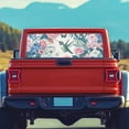 thumbnail image 4 of SEANATIVE Rear Window Decal for Trucks,Decorative UV Resistant Car Back Window Graphic Perforated Vinyl Film Scratch-resistant Universal Pickup Sticker, Hummingbird Dragonfly Butterfly Floral, 4 of 7