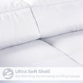 thumbnail image 5 of BNM Basketweave Plush Down Alternative Comforter, Twin XL, White, 5 of 13