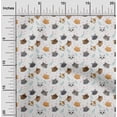 thumbnail image 2 of oneOone Cotton Silk White Fabric Floral & Puppies Dress Material Fabric Print Fabric By The Yard 42 Inch Wide, 2 of 5