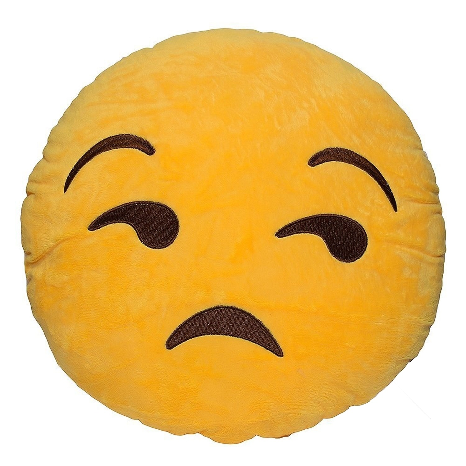 Emoji Pillow Sham Cartoon Like Smiley Faces of Mosters Happy Sad