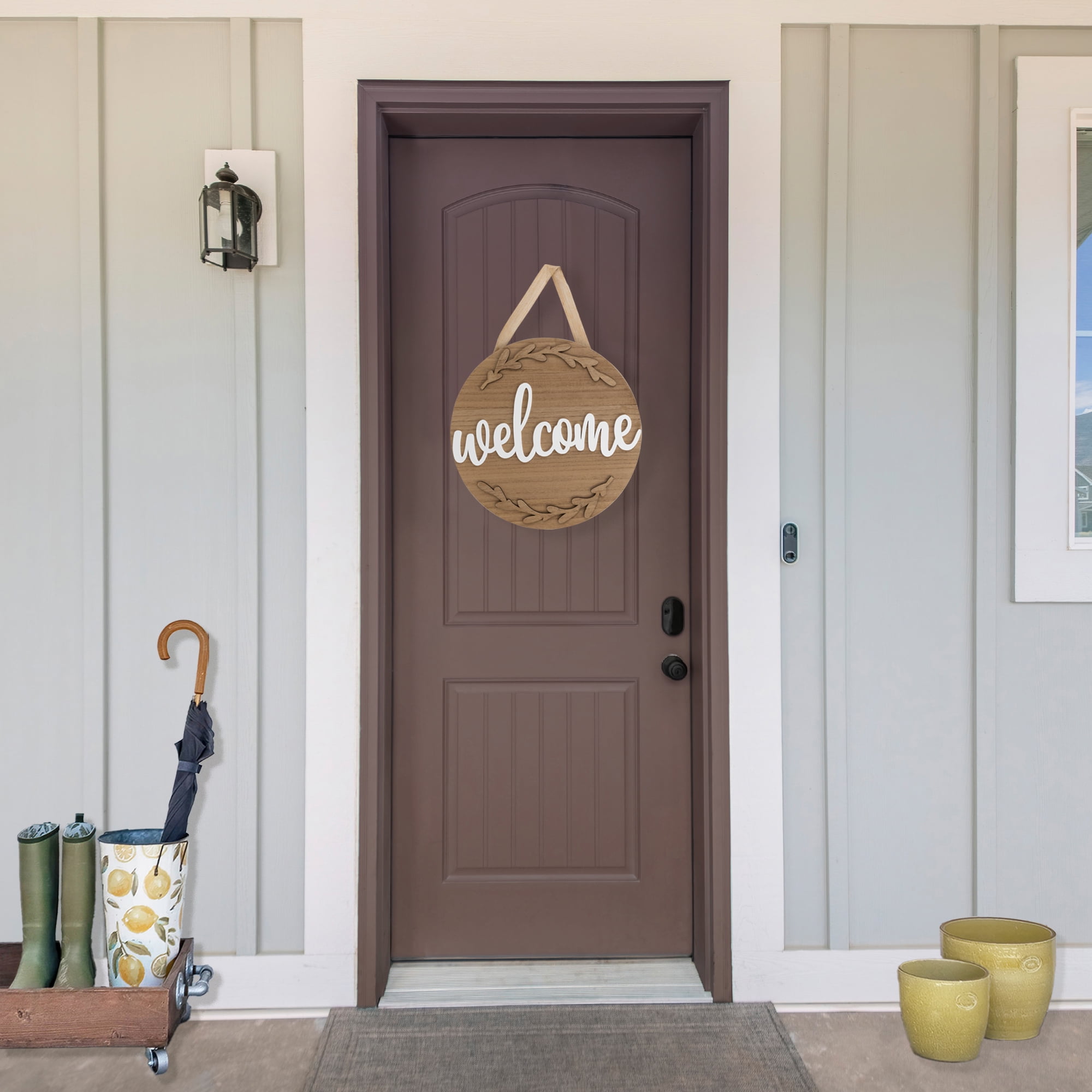 Northlight Welcome Daily Branches Wooden Wall Sign - 15.75"