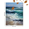 thumbnail image 3 of UXIEQU Ocean Wave Oil Painting Canvas Wall Art Print 15.75x11.81 Inches, 3 of 8