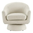 thumbnail image 5 of Modway Astral Upholstered Modern Boucle Fabric Swivel Chair in Ivory, 5 of 9