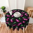 thumbnail image 5 of Cherry Pattern Tablecloth Round Table Cover Washable Polyester Table Cloth for Kitchen Party Picnic Dining Decor 60 Inch, 5 of 5