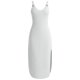 thumbnail image 4 of Vestido Largo de Manga Larga para las Mujeres Color Sólido Cuello Redondo Suelto Medio Ternera Vestido de Noche, Vestido Casual de Manga Larga para las Mujeres, 4 of 5