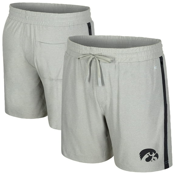 Men's Colosseum Gray Iowa Hawkeyes Mac Shorts
