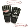 thumbnail image 1 of justharion Gants de Boxe Demi-Doigt Mitaines d'Entraînement pour Adultes Bleu 1, 1 of 8