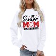 thumbnail image 1 of HUITKMM Sweat à Capuche Blanc pour Femmes, Sweat Imprimé Sans Capuche, Coupe Ample, Décontracté, 1 of 4