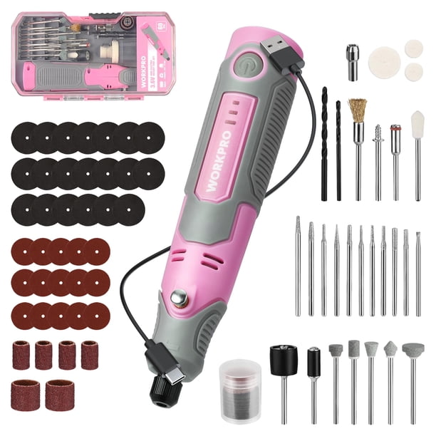 Kit de herramientas rotativas inalámbricas WORKPRO 3.6 V con 71 piezas de accesorios