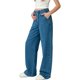 thumbnail image 5 of Pantalones vaqueros largos para niña, pantalones vaqueros de color liso, pantalones largos, pantalones holgados de cintura alta para niños, pantalones de pierna recta, pantalones de pierna ancha, pant, 5 of 5