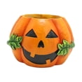 thumbnail image 4 of Macetero de calabaza, contenedor de plantas de escritorio, planta para decoración de Halloween, maceta para balcón, cocina, decoración interior y, 4 of 8