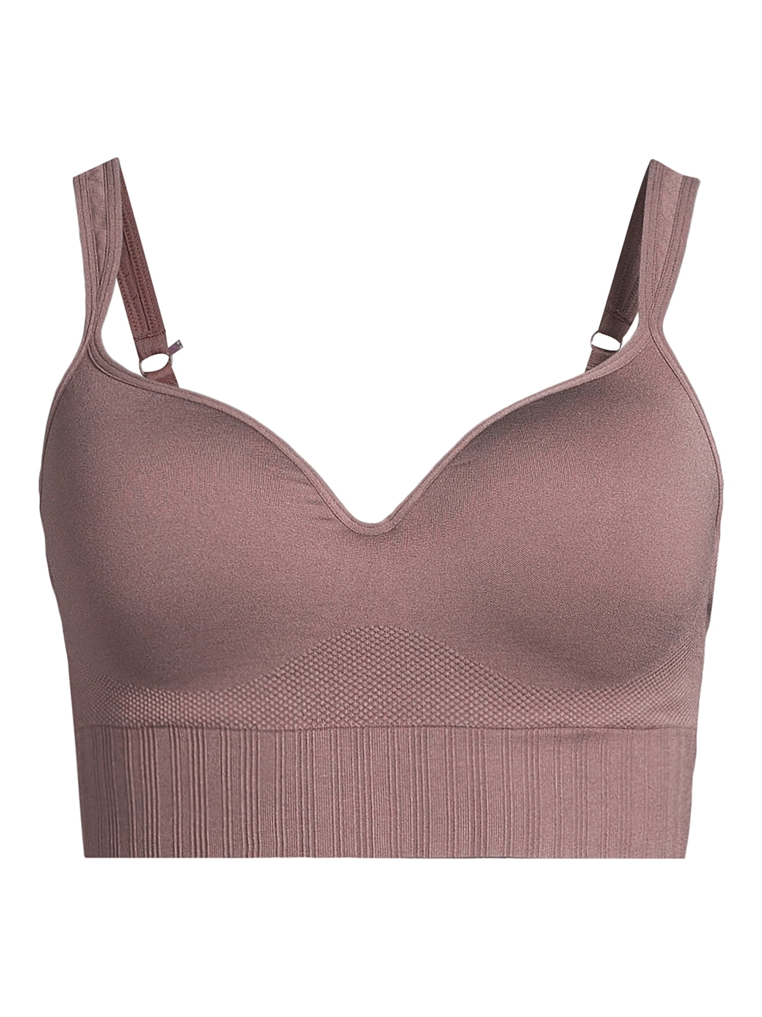 Avia Women's Medium Support Molded Plunge Sports Bra, Sizes S-XXXL