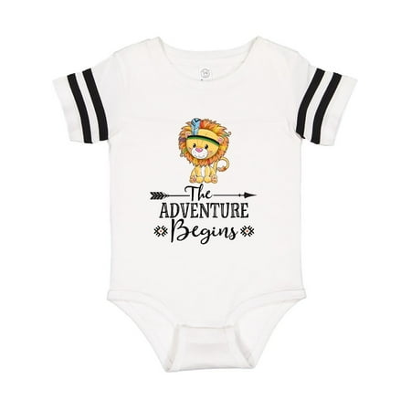

Inktastic The Adventure Begins Tribal Lion Gift Baby Boy or Baby Girl Bodysuit