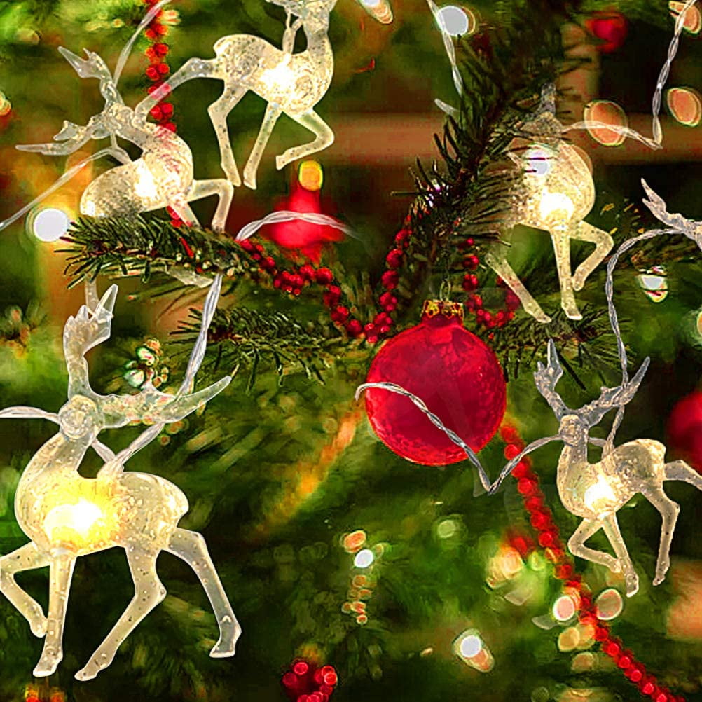 Multicolour LEDs Cluster String Fairy Timer Lights Christmas Decoration 