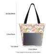 thumbnail image 3 of Fotbe Tropical Flamingo Pineapple Bolsa de Playa con Estampado, Bolsa de Hombro, Bolsa de Mano Espaciosa, Bolsa de Viaje Ligera, Bolsa de Compras Versátil, 3 of 6